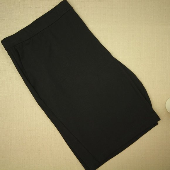Eileen Fisher Pull On Walking Shorts Women's Size 3X Black Stretch Knit NWT